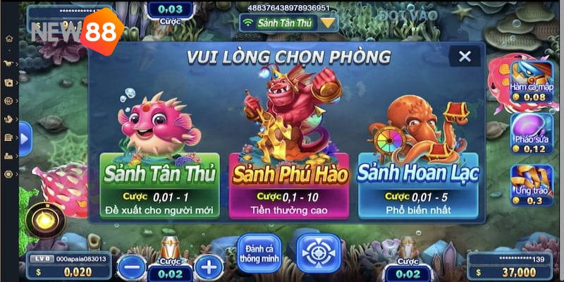 Dàn Sao Đánh Cá - Tựa Game Hấp Dẫn Với Nhiều Cấp Độ Chơi 3 Các cấp độ trong trò chơi